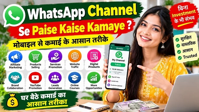 WhatsApp Channel Se Paise Kaise Kamaye? 10+ आसान तरीके