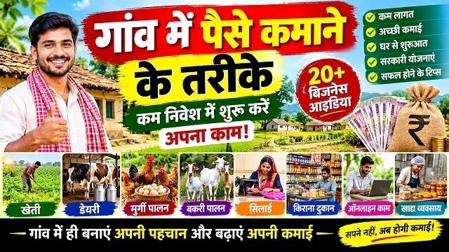 गांव में पैसे कमाने के तरीके: 20+ आसान बिजनेस आइडिया